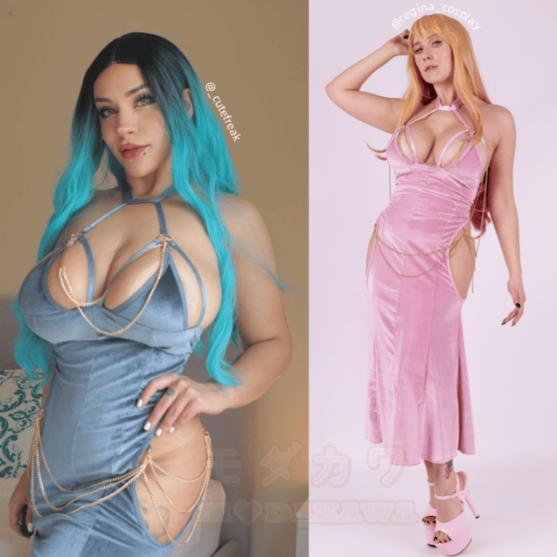 Sexy Halter Hollow Out Backless Chain Fishtail Dress  MODAKAWA