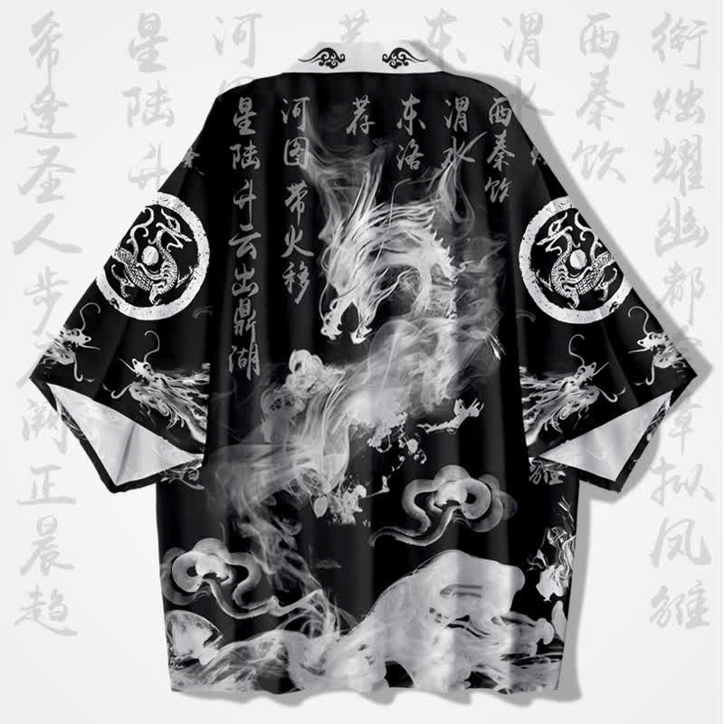 Dragon print hotsell kimono cardigan