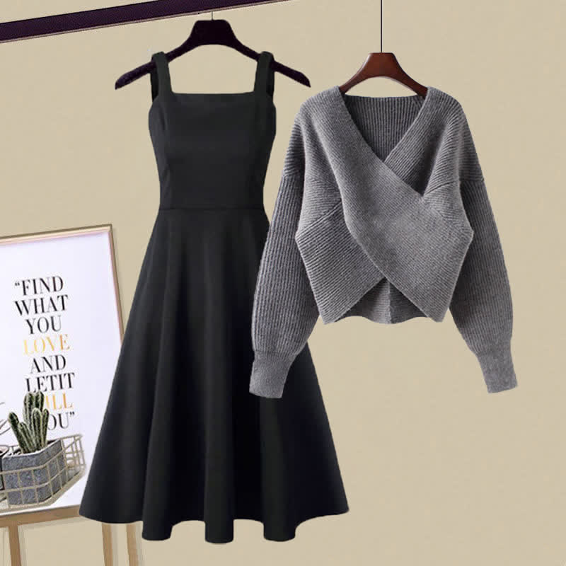 Monogram Silk Sweater Dress - Ready-to-Wear 1A96CQ