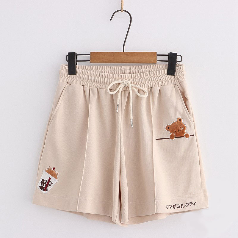 Manfinity EMRG Men Letter Graphic Drawstring Waist Shorts