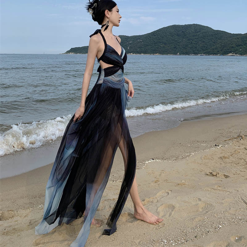 modakawa backless chain dress Favorite Dress @yumicraft, , Sexy Halter Hollow Out Backless Chain Fishtail Lingerie Dress, Product ID MK14609, , https://www.modakawa.com/products/sexy-halter-hollow-out-backless-chain-fishtail