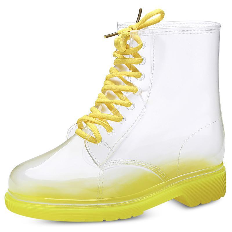 Clear dr clearance martens rain boots