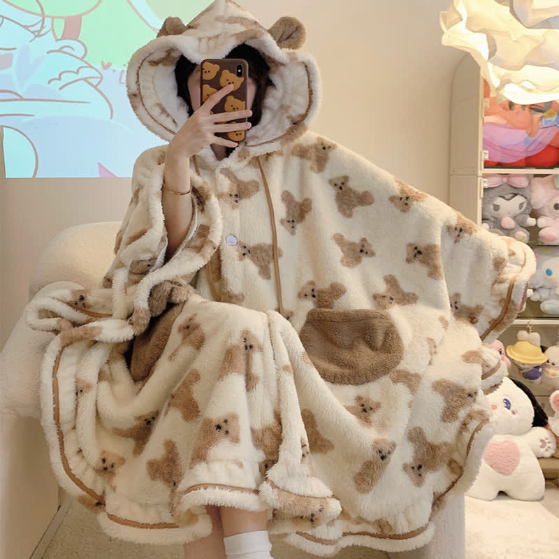 Polar bear best sale blanket with hood