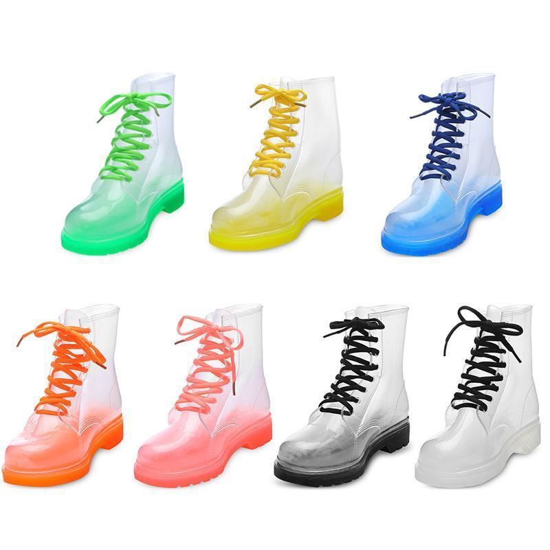 Transparent martin rain on sale boots