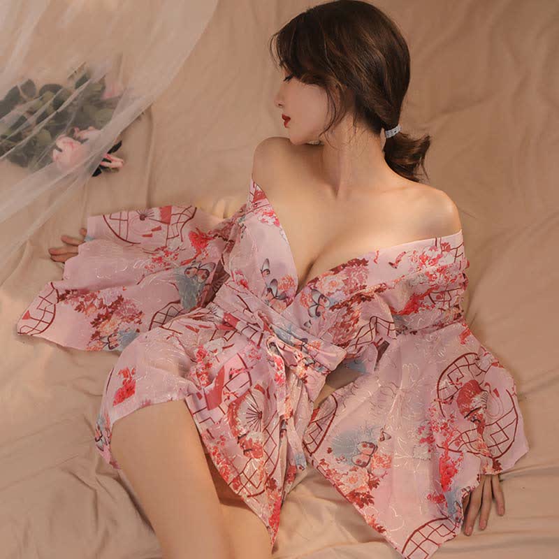 Sexy kimono store dress