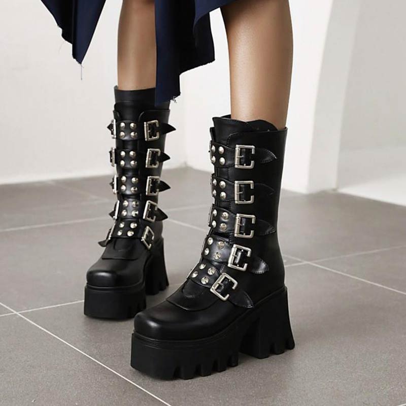 punk platform boots