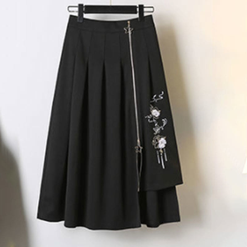 https://www.modakawa.com/products/tassel-hoodie-vintage-sweatshirt-skirt-set