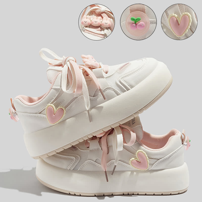 Heart on sale platform sneakers