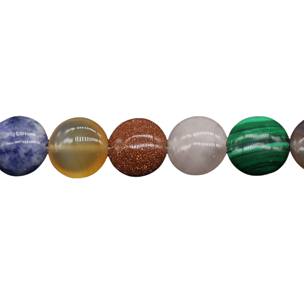 D12X6MM Gemstone Coin Beads for Making Jewelry Natural Stone & Crystal Donut