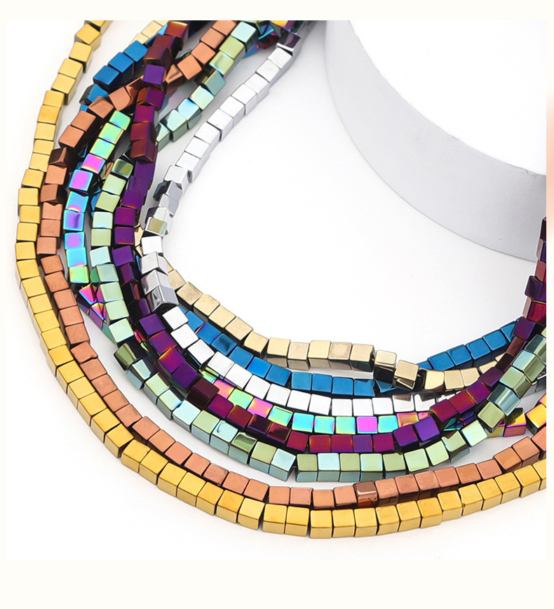 Loose Hematite Cube Beads for DIY Making Jewelry 1 Strands 38cm