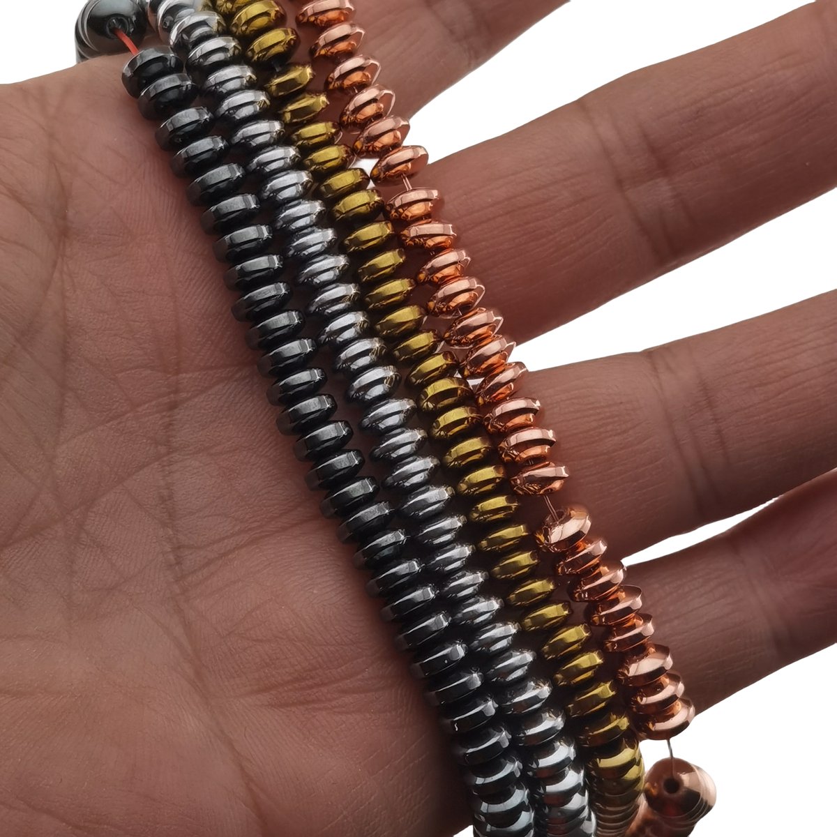 Loose Hematite Disc Beads 6X3MM for Making Jewelry -No Magnetic Approx 40ccm  & 138PCS