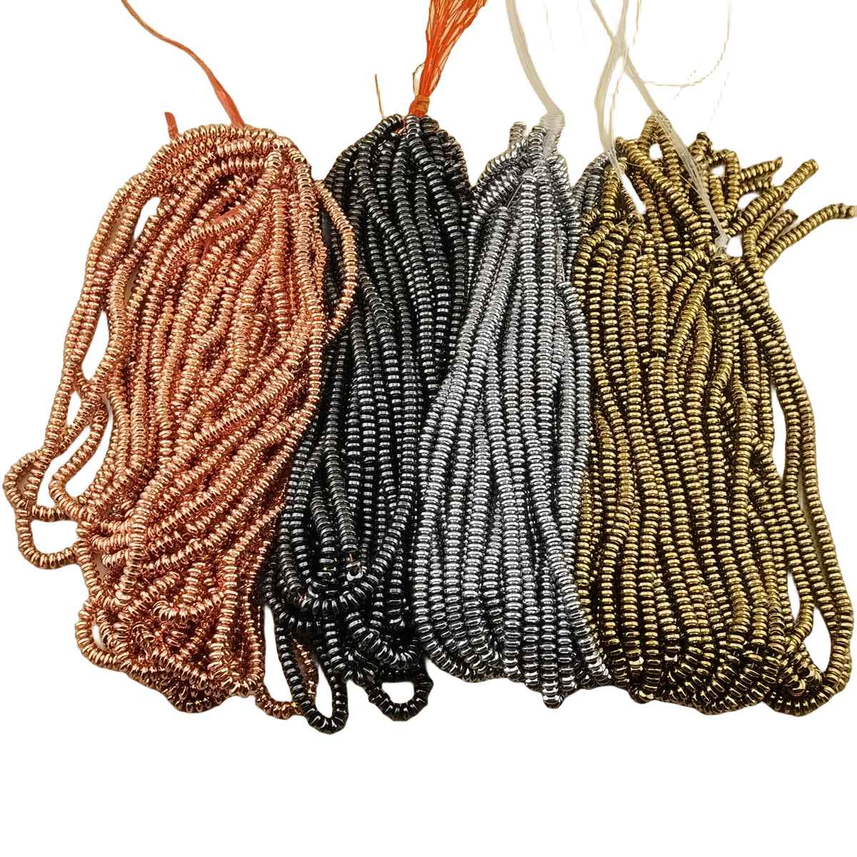 Loose Hematite Disc Beads 6X3MM for Making Jewelry -No Magnetic Approx 40ccm  & 138PCS