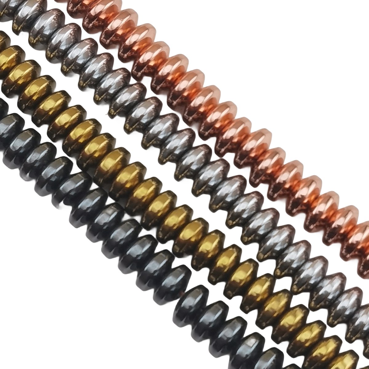 Loose Hematite Disc Beads 6X3MM for Making Jewelry -No Magnetic Approx 40ccm  & 138PCS