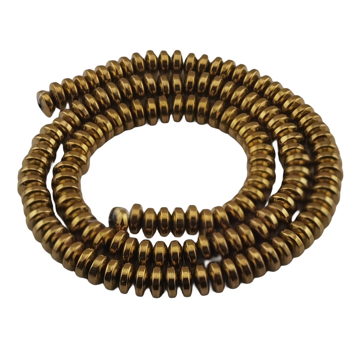 Loose Hematite Disc Beads 6X3MM for Making Jewelry -No Magnetic Approx 40ccm  & 138PCS