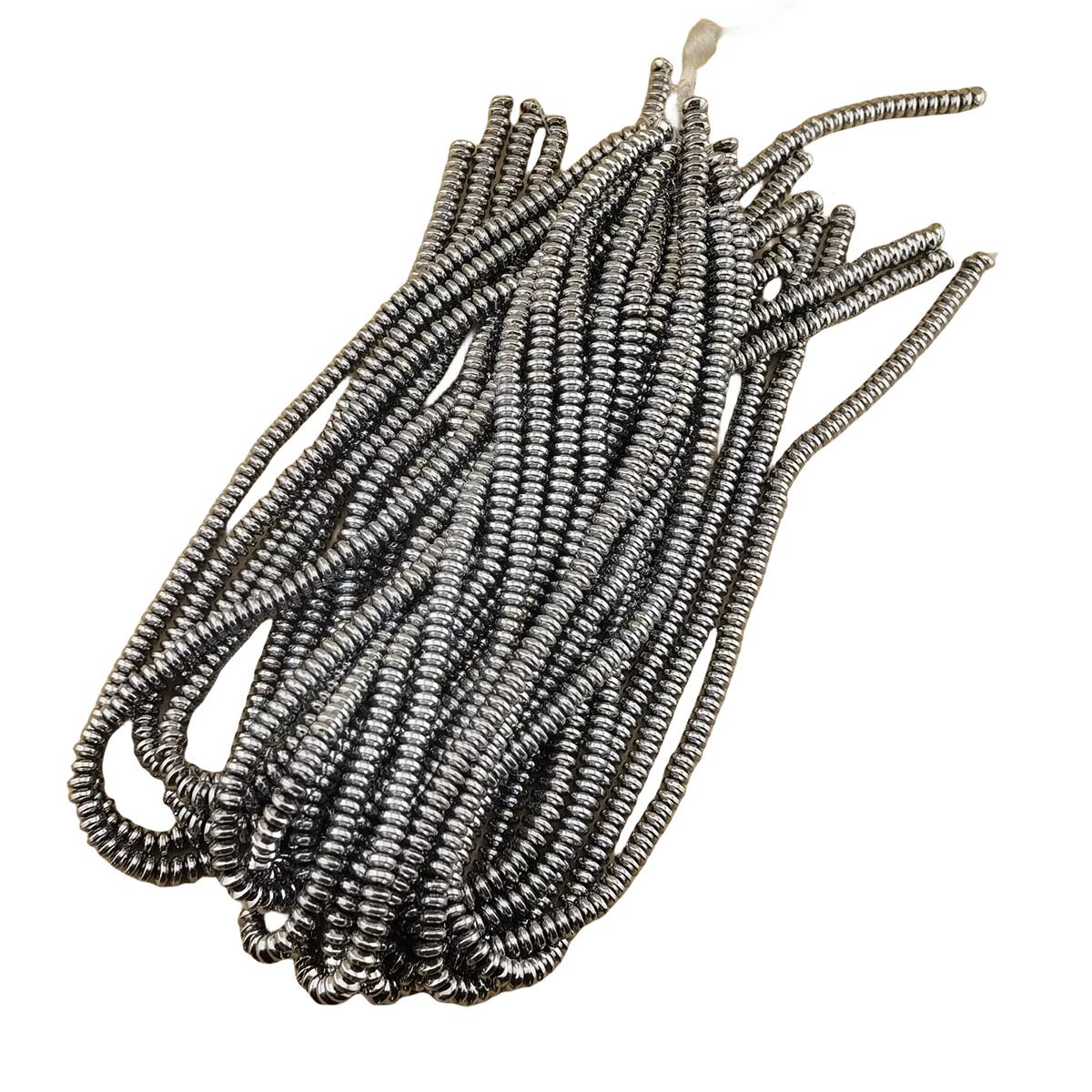 Loose Hematite Disc Beads 6X3MM for Making Jewelry -No Magnetic Approx 40ccm  & 138PCS