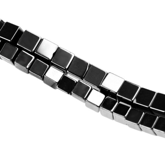 4MM Loose Natural Gemstone Cube Beads for Making Jewelry  (Approx 88PCS/Strand)