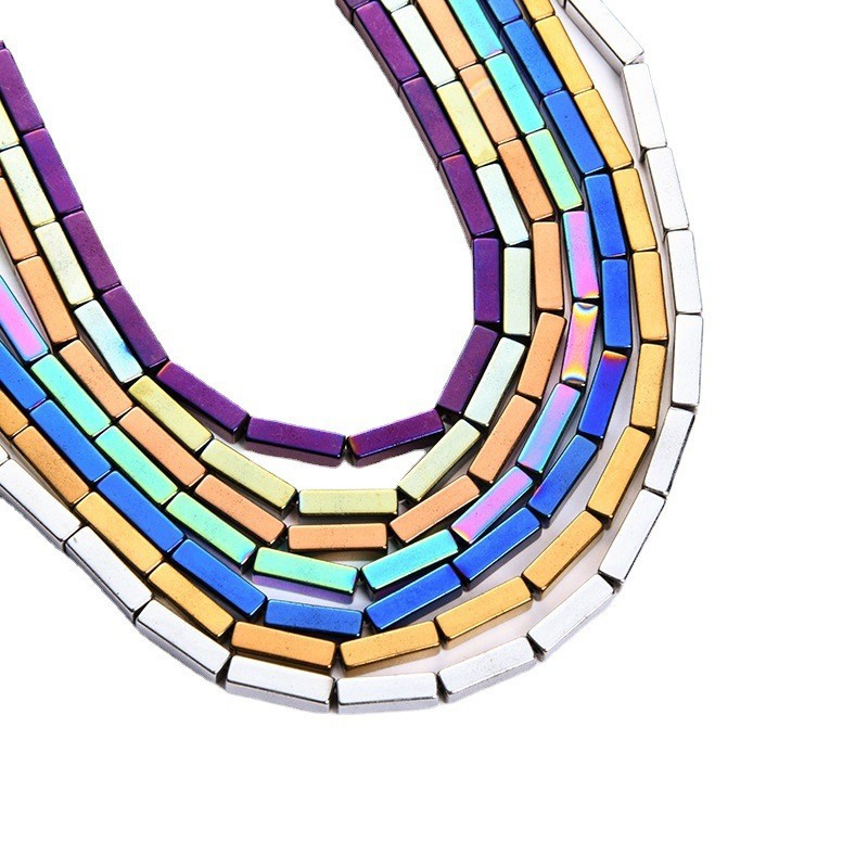 Loose Hematite Cuboid Beads for DIY Making Jewelry  (1 Strands & Approx 38cm)