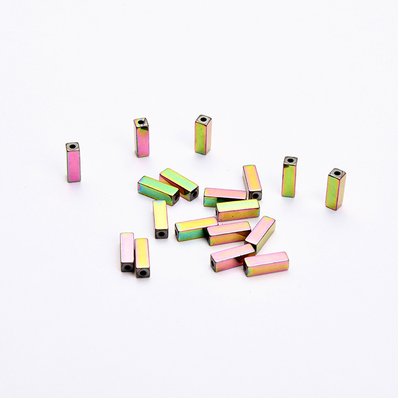 Loose Hematite Cuboid Beads for DIY Making Jewelry  (1 Strands & Approx 38cm)