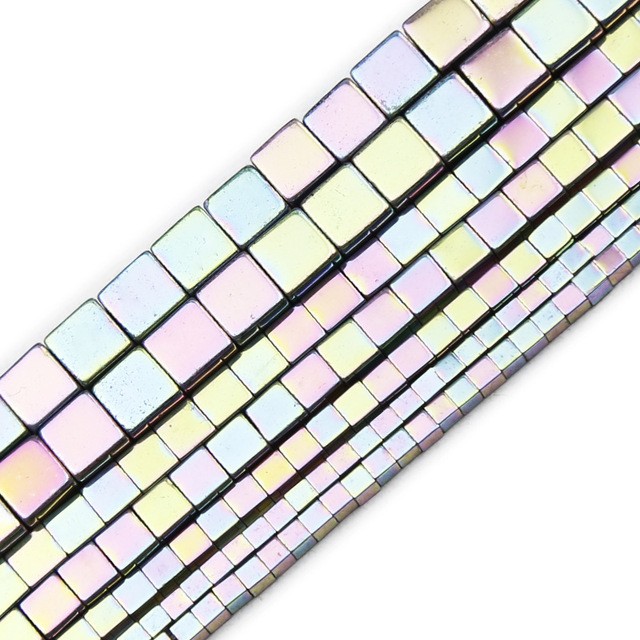 Loose Hematite Cube Beads for DIY Making Jewelry 1 Strands 38cm