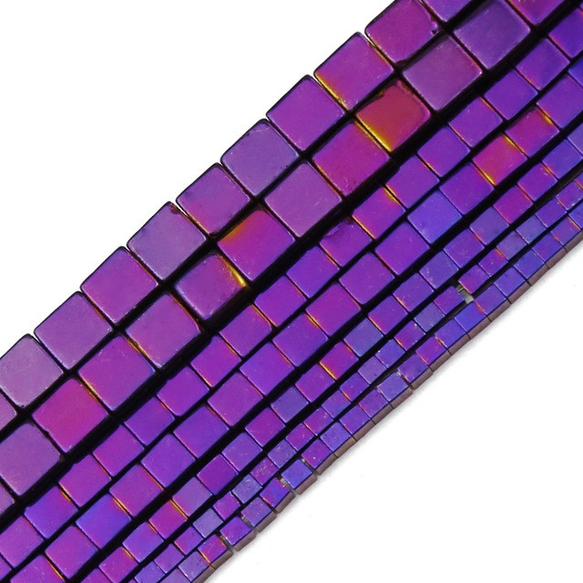 Loose Hematite Cube Beads for DIY Making Jewelry 1 Strands 38cm