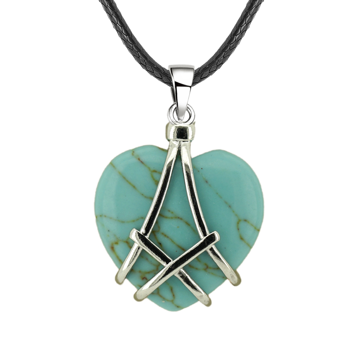 Best Friend Necklace for Women Girls Diamond Barbie Castle Gemstone Heart Pendant SN1392S