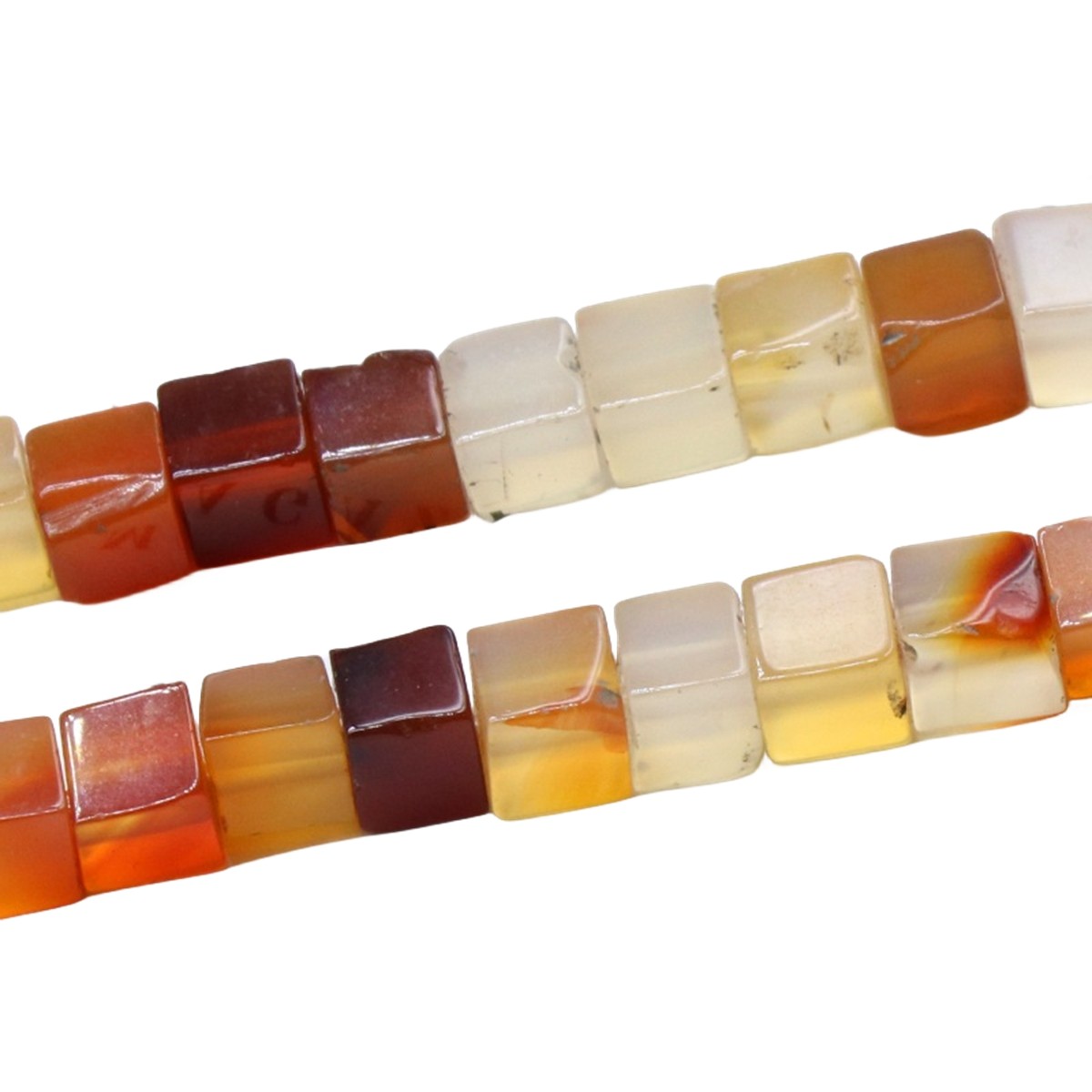 4MM Loose Natural Gemstone Cube Beads for Making Jewelry  (Approx 88PCS/Strand)