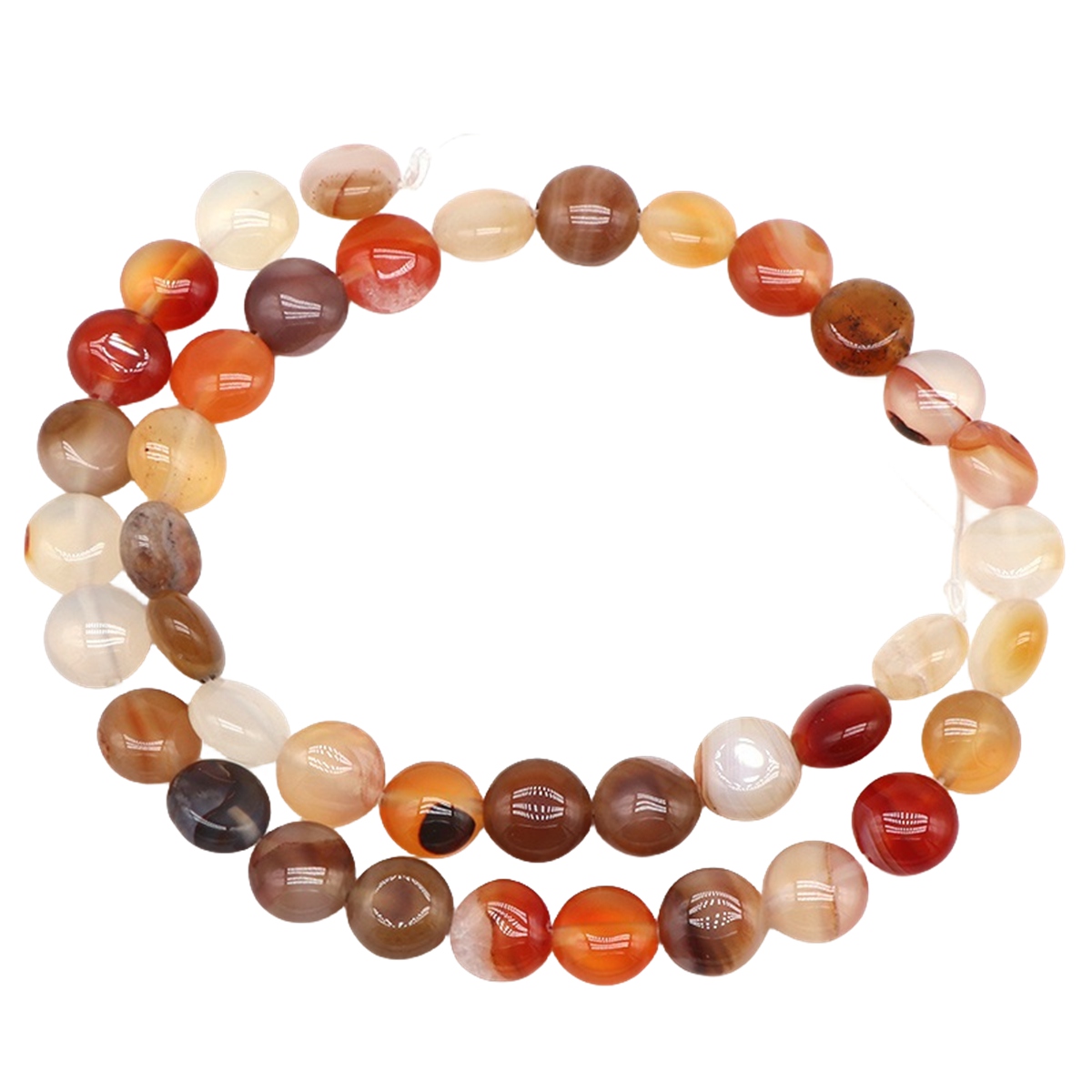 D10X6MM Gemstone Disc Beads for Making Jewelry  Dount & Coin Stone & Crystal