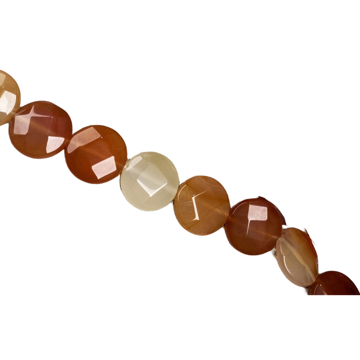 D16X6MM Faceted Round Coin Gemstone Beads for Making Jewelry Natural Stone & Crystal Donut