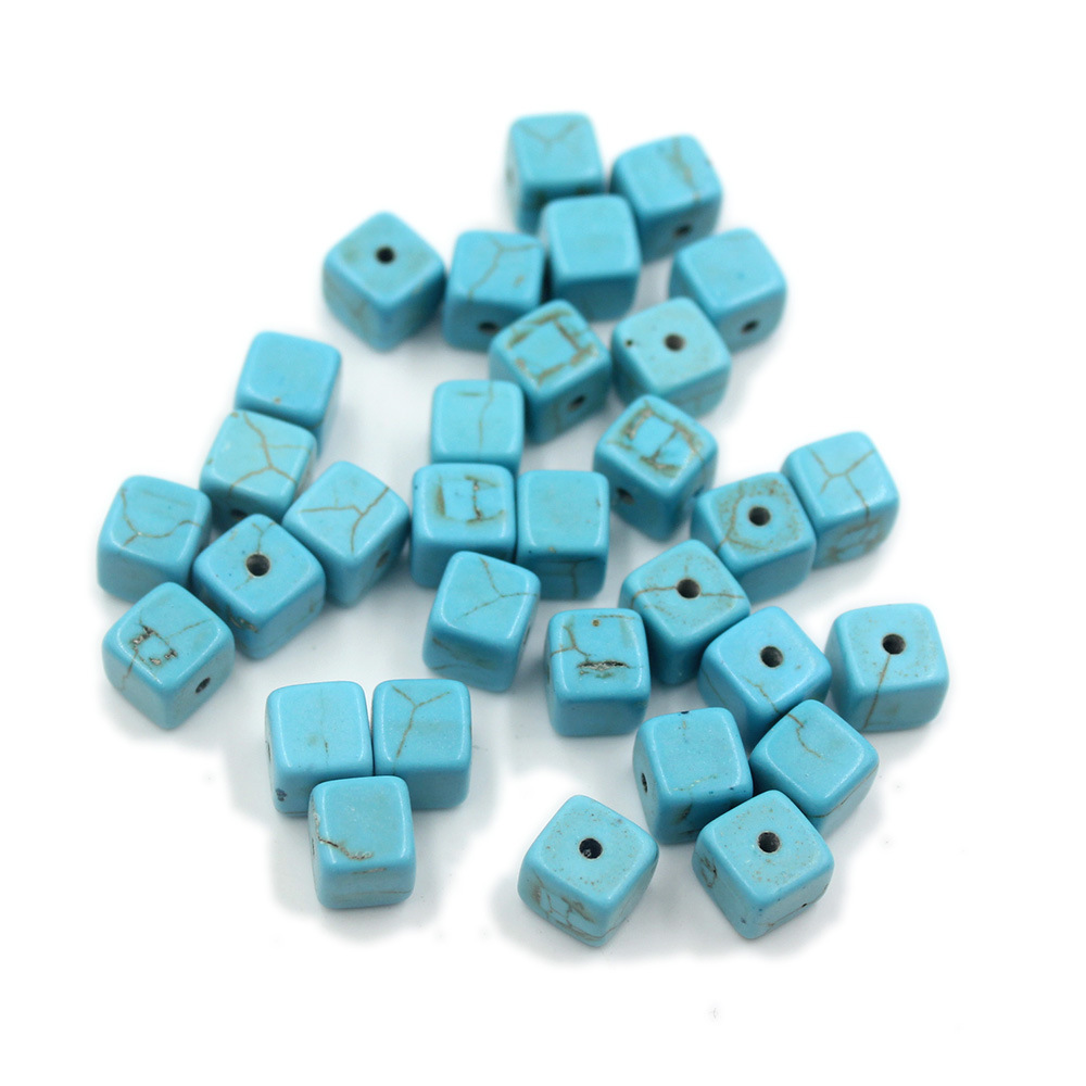 4MM Loose Natural Gemstone Cube Beads for Making Jewelry  (Approx 88PCS/Strand)