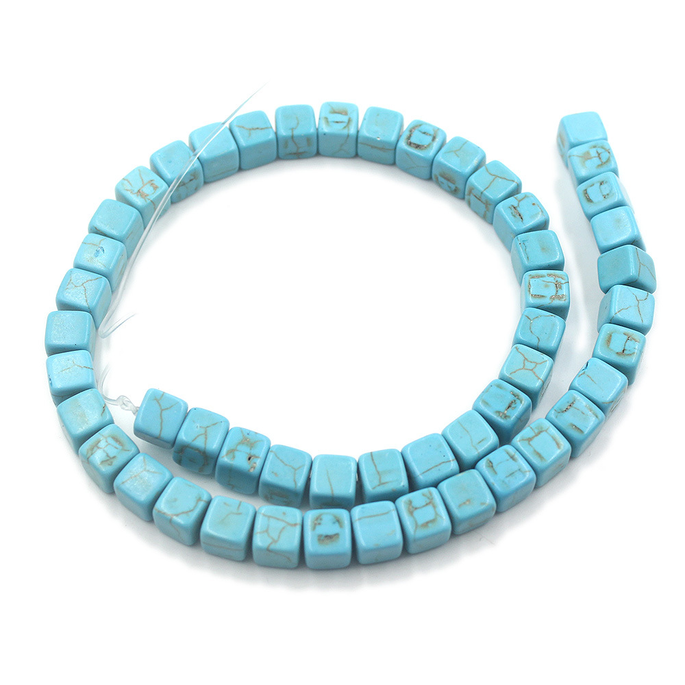 4MM Loose Natural Gemstone Cube Beads for Making Jewelry  (Approx 88PCS/Strand)