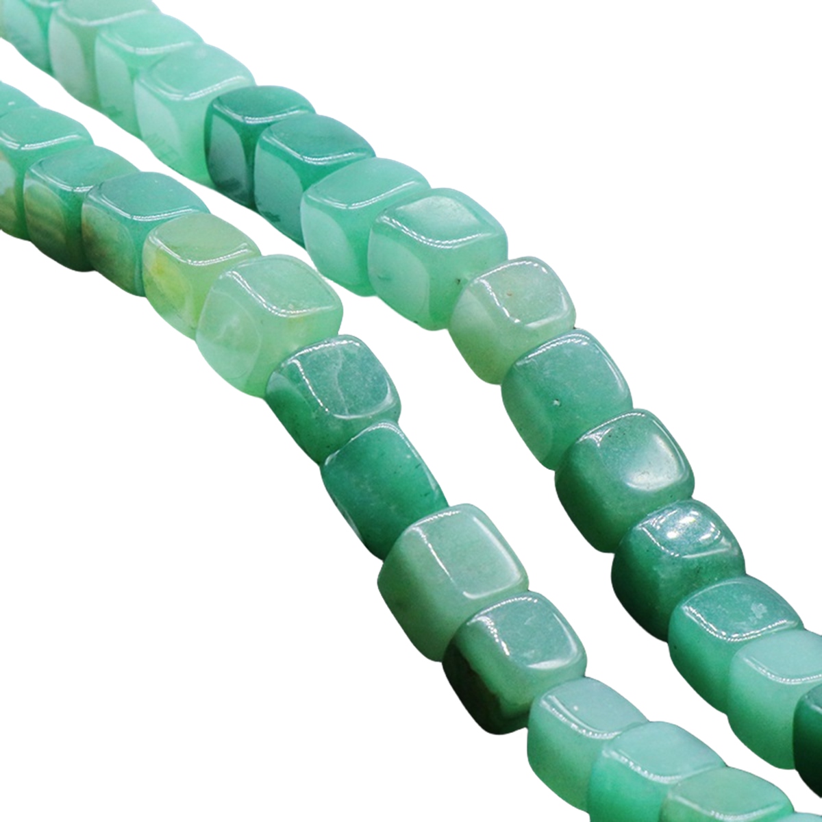 10X10MM Loose Natural Gemstone Cube Beads for Making Jewelry (Approx 38PCS/Strand)