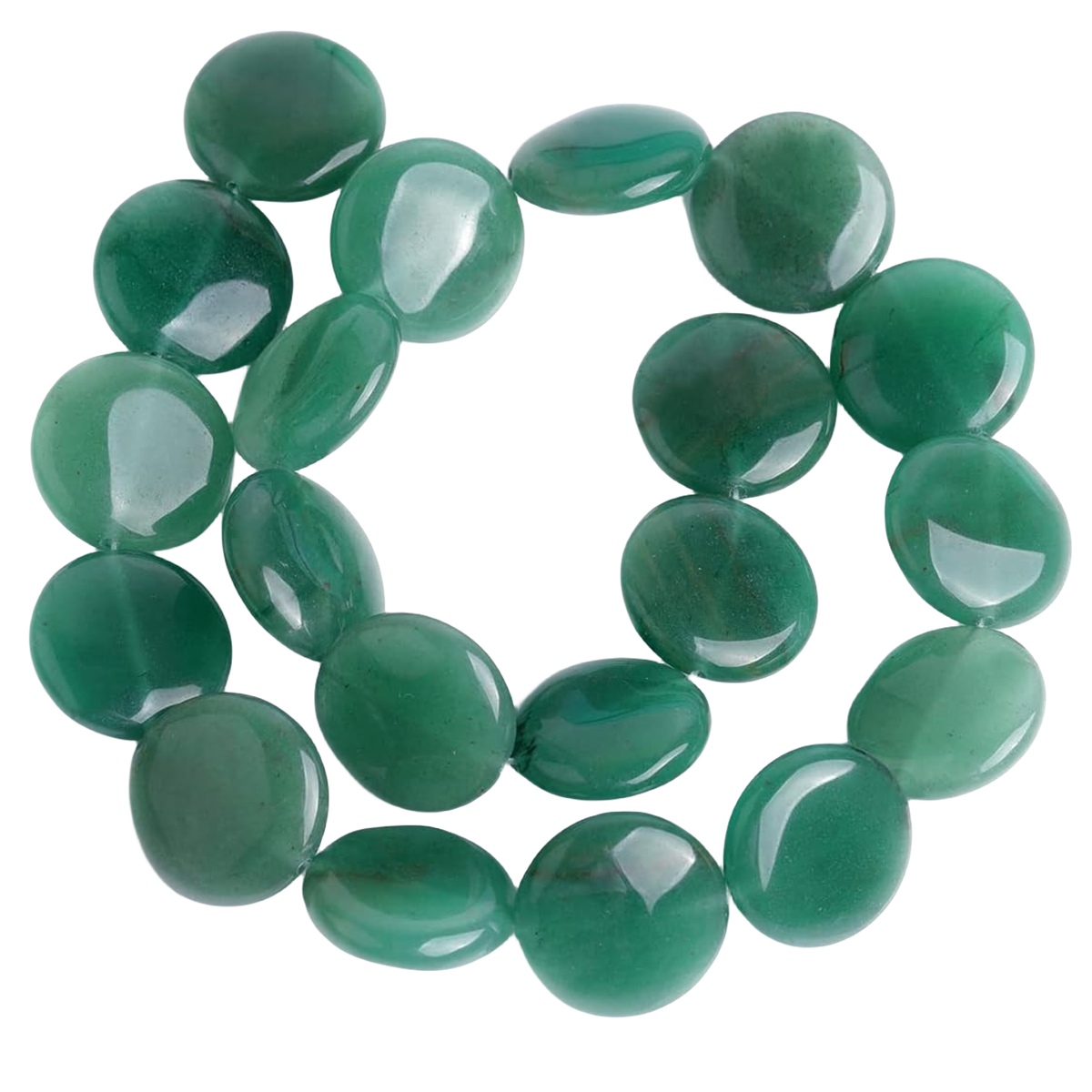 D20X6MM Gemstone Coin Beads for Making Jewelry Natural Stone & Crystal Donut