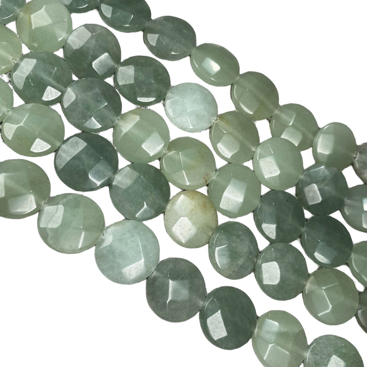 D16X6MM Faceted Round Coin Gemstone Beads for Making Jewelry Natural Stone & Crystal Donut