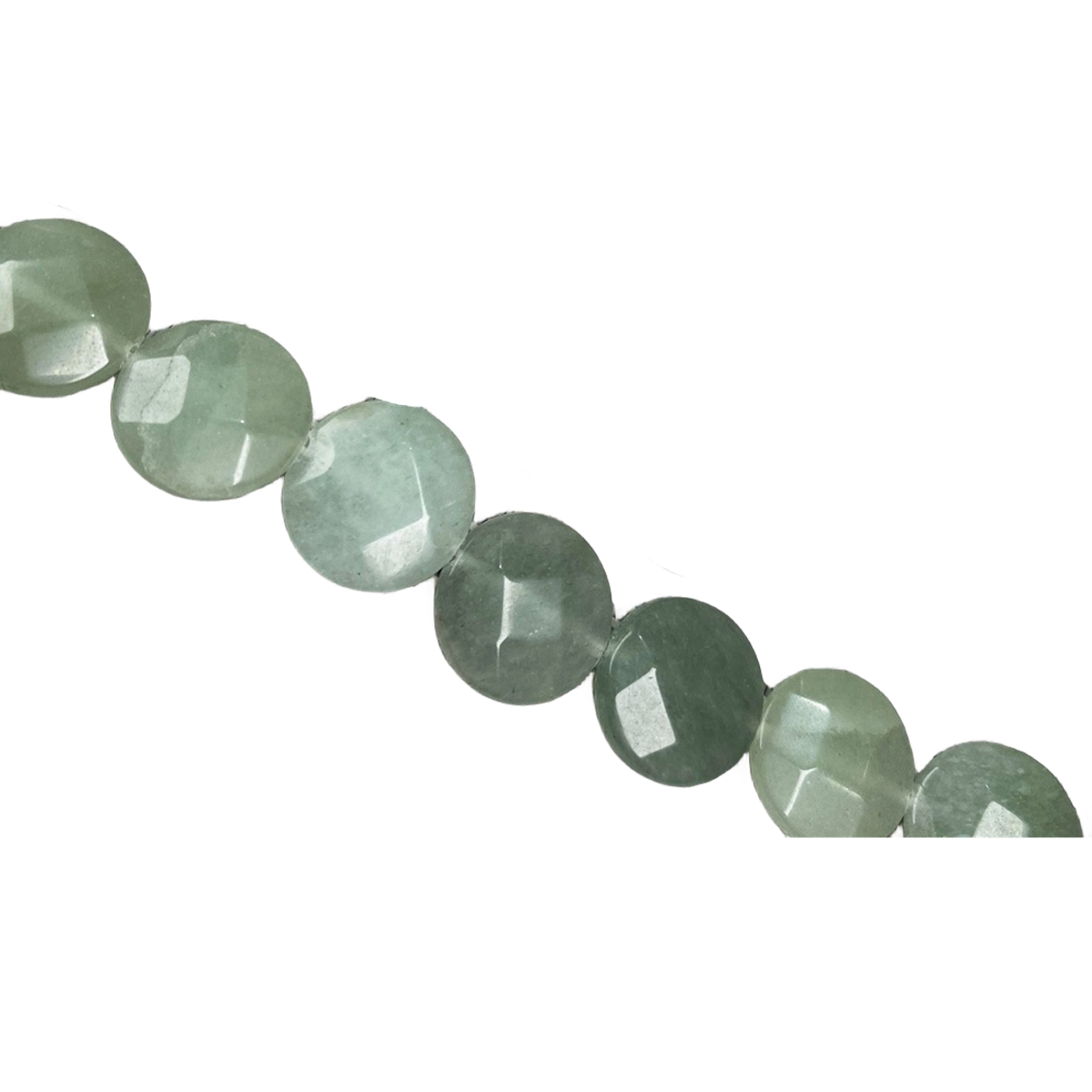 D16X6MM Faceted Round Coin Gemstone Beads for Making Jewelry Natural Stone & Crystal Donut