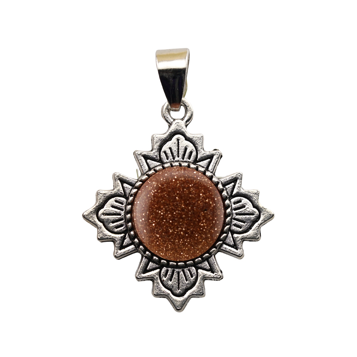 Silver  Four Leaf Clover Gemstone Pendant for Jewelry Making Necklace Earrings 12MM Stone & Crystal Cabs 