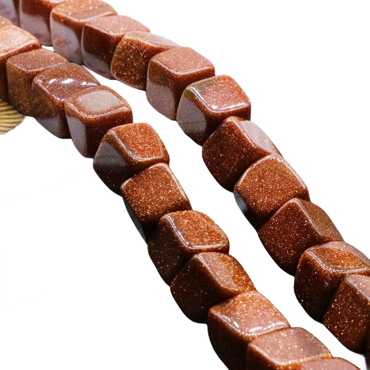 10X10MM Loose Natural Gemstone Cube Beads for Making Jewelry (Approx 38PCS/Strand)