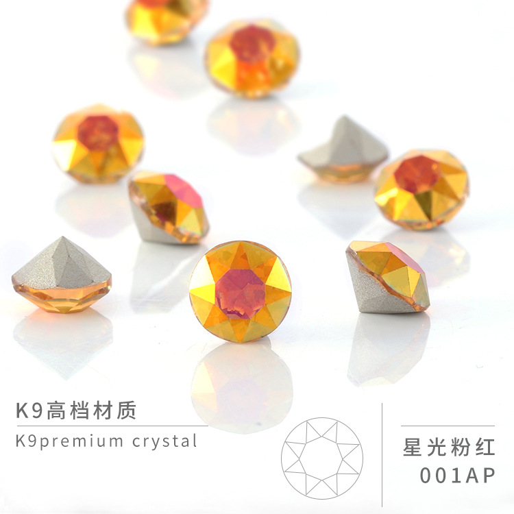 Rhinestones Glass Beads for Crafts Nails Makeup Bags and Shoes Decoration K9 Crystal Gemstones 