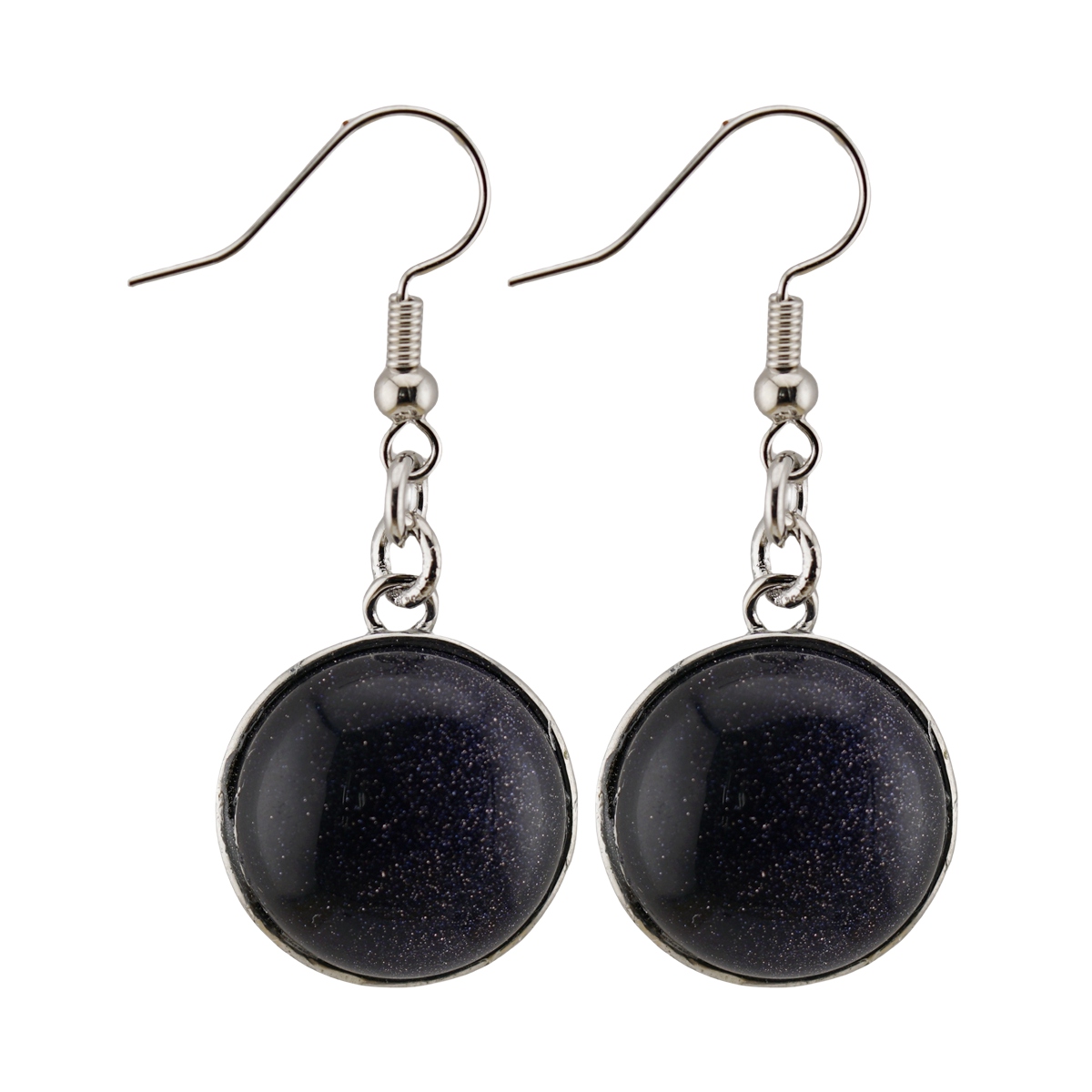 Fashion Disc Gemstone Dangle Earrings for women Girl