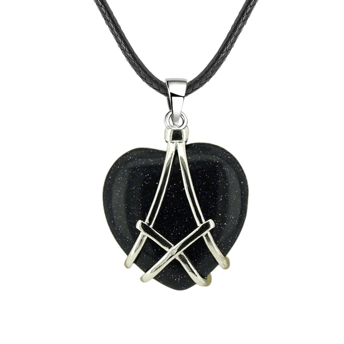 Best Friend Necklace for Women Girls Diamond Barbie Castle Gemstone Heart Pendant SN1392S