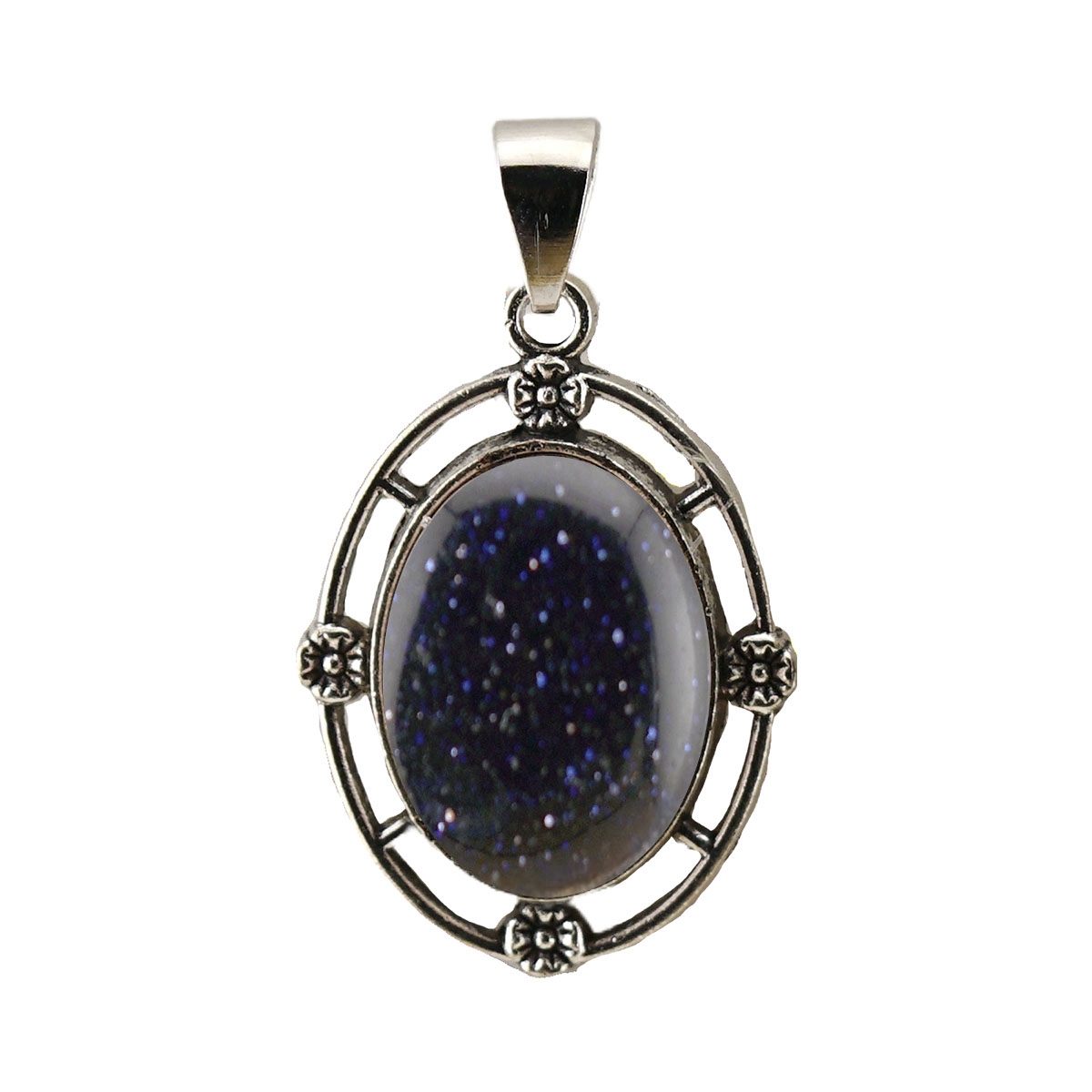 Natural Gemstone Pendant for Making Jewelry with 13x18MM Stone Cabs  Silver Alloy Accessories