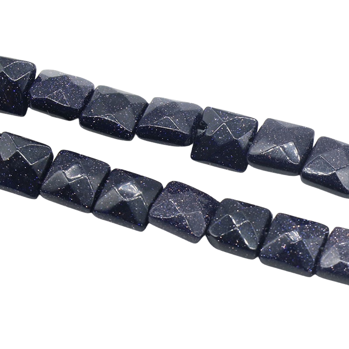 D8x8X5MM Faceted Square lice Gemstone Beads for Making Jewelry Natural Stone & Crystal Donut (Approx 50Pcs)