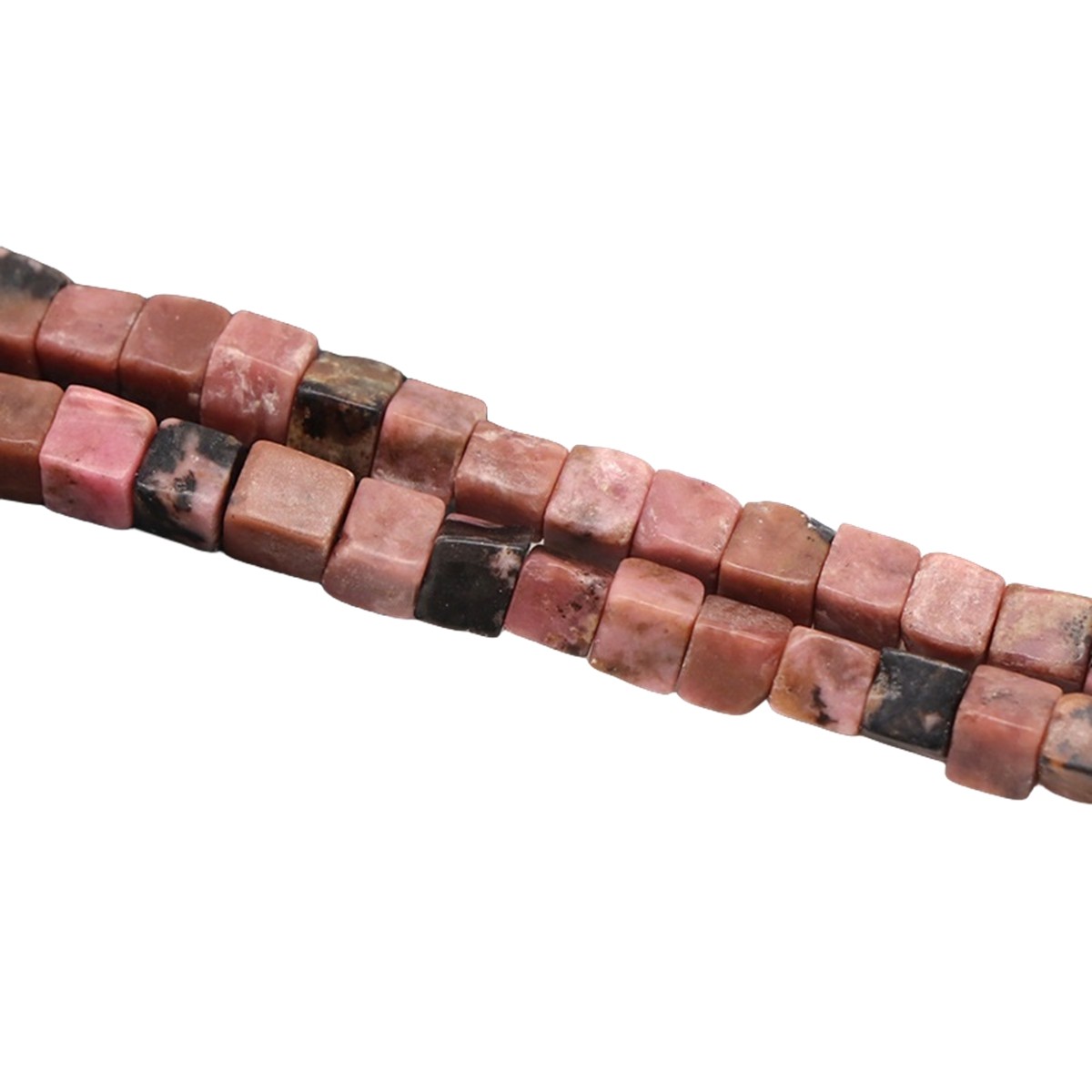 4MM Loose Natural Gemstone Cube Beads for Making Jewelry  (Approx 88PCS/Strand)