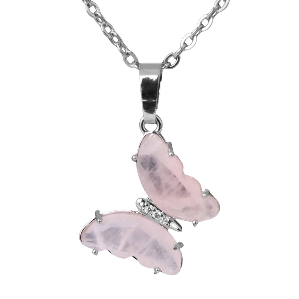 Butterfly Stone Pendant Necklace with 45cm Chain SN1630