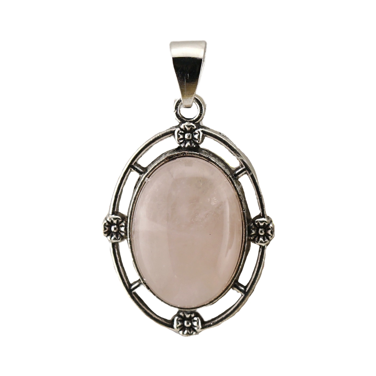 Natural Gemstone Pendant for Making Jewelry with 13x18MM Stone Cabs  Silver Alloy Accessories