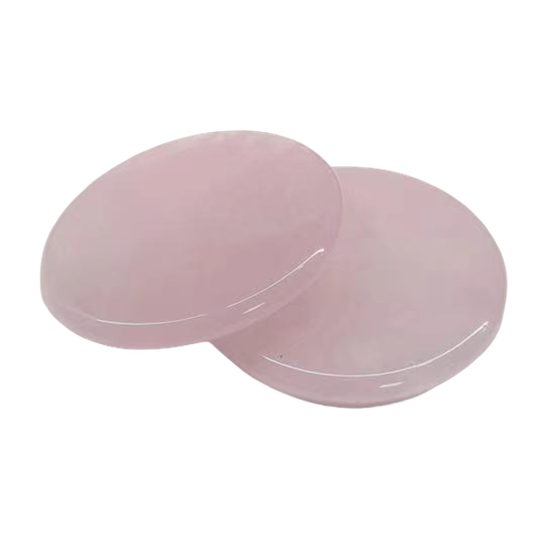 Natural Rose Quartz Slice for Home & office Decor -D35X6MM & D60X6MM