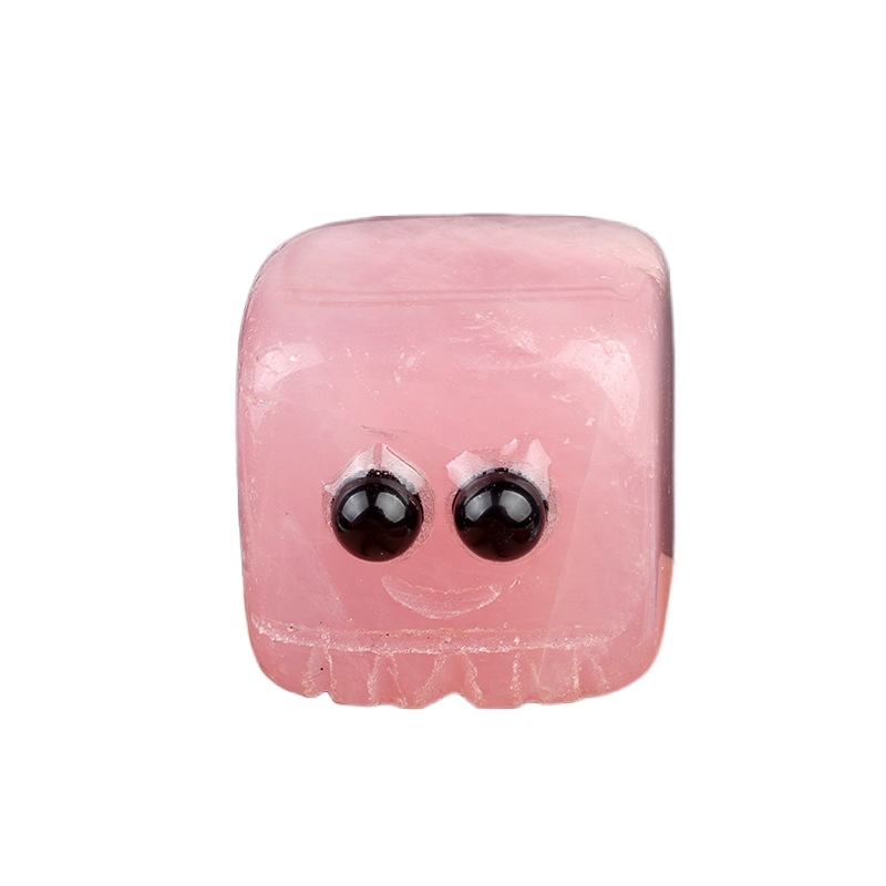 Healing Crystal 20MM Gemstones Polished Cube Square block Spirit Reiki meditation Wicca Power Balancing  Handmade Craved  "I'm here for you“ Ornaments