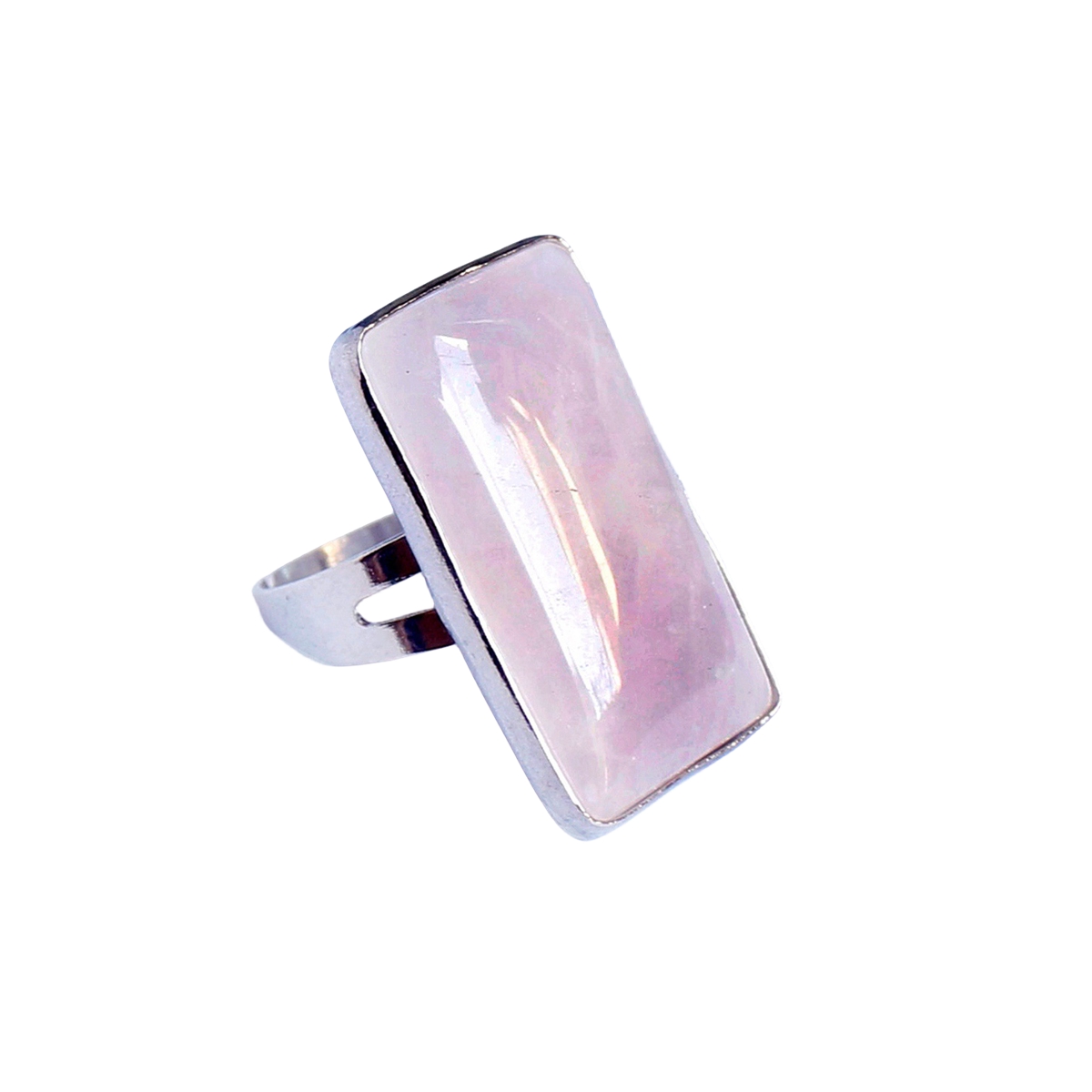 Rectangle Gemstone Rings for Women Girls 12x36mm Cuboid Crystal Womens Statement Ring SR0164S