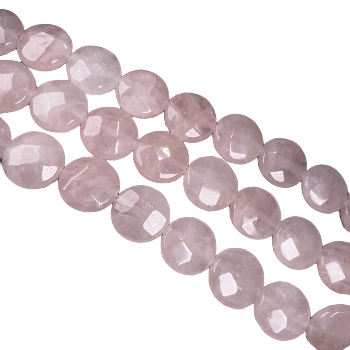 D16X6MM Faceted Round Coin Gemstone Beads for Making Jewelry Natural Stone & Crystal Donut