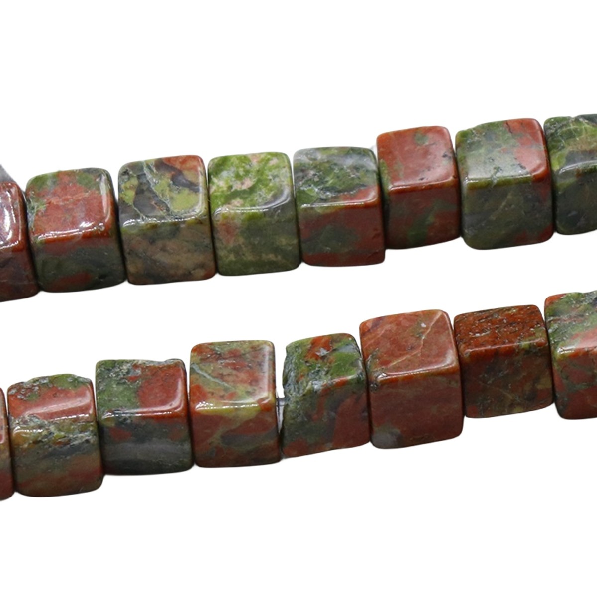 4MM Loose Natural Gemstone Cube Beads for Making Jewelry  (Approx 88PCS/Strand)