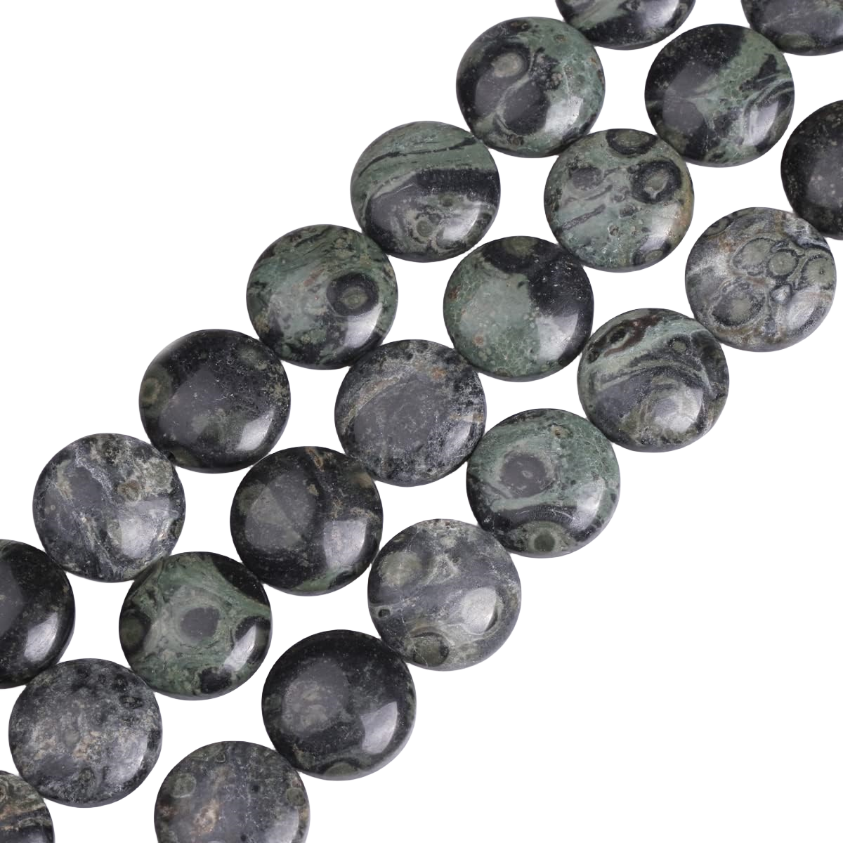 D20X6MM Gemstone Coin Beads for Making Jewelry Natural Stone & Crystal Donut